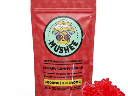 Buy Magic Mushroom Gummy Bears – Cherry- 1000MG – Mushee Online