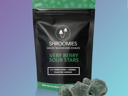 Buy SHROOMIES VERY BERRY SOUR STARS – 3000MG Online